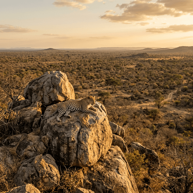Landscape and wildlife at Kruger National Park, South Africa